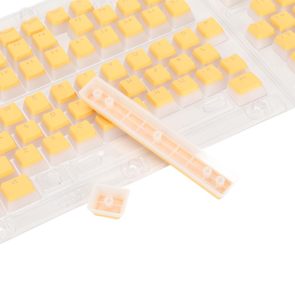 Keycaps PBT Pudding 129 Tasti Traslucidi Altezza OEM Iniezione Doubleshot Keycaps Per Tastiere Meccaniche
