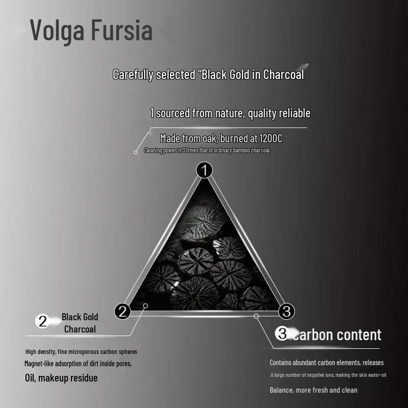 Fu Er Jia Refreshing Oil Control Black Mud Mask, 8 X 5g