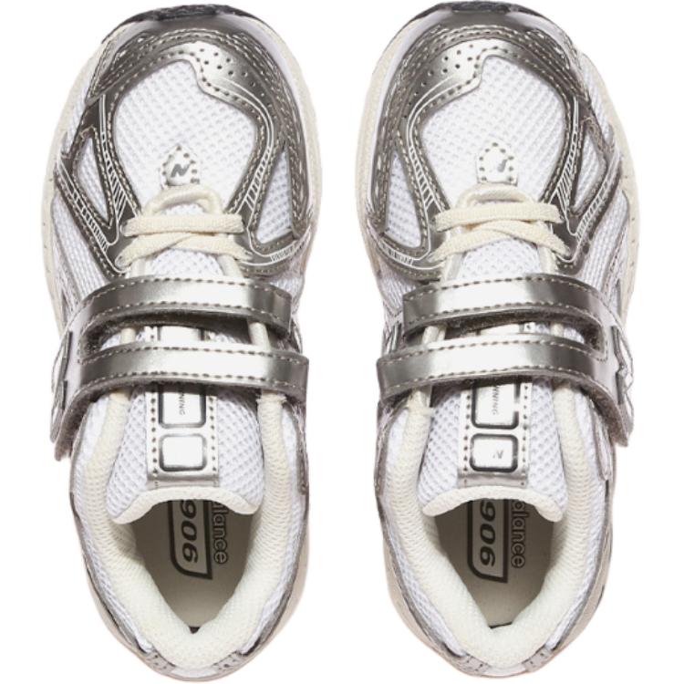 New Balance Comfortable Versatile Low-Top Kids Running Shoes Kids sneaker Silver PV1906SW
