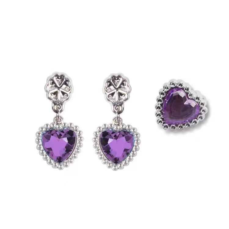 Princess Accessories Cosplay Children S Jewelry Purple Fishtail Necklace Accessories