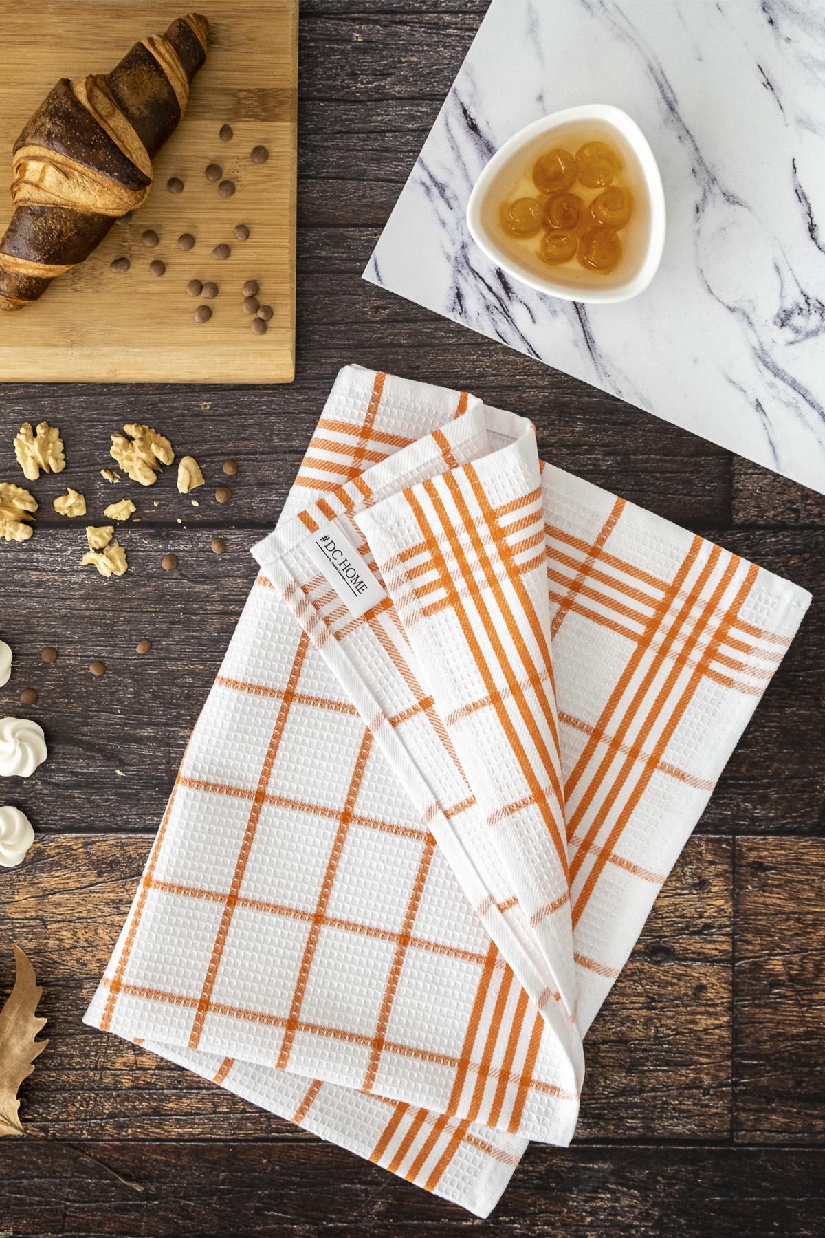 

Soft 5-Piece Dish Towels Orange