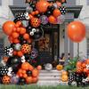 Halloween Orange Black Eyeball Latex Balloon Wreath Set Ghost Festival Arrangement Children'S Birthday Photo Props
