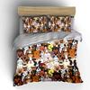 Colorful Cartoon Dog Pattern Bedding Duvet Cover Set  (1*Duvet Cover 2*Pillowcases, without duvet insert)