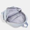 Schoolbag milk fufu plaid puppy cure wind backpack summer outing parent-child outdoor picnic size backpack