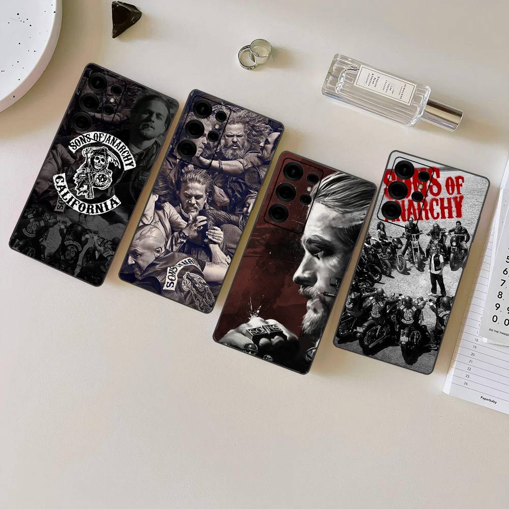 Crime Sons Of Anarchy TV Phone Case For Samsung S 24 Fe 25 Ultra Plus 20 Lite 21 30 22 23 24 22 Ultra 5G Fundas