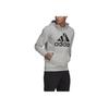 Adidas Large Logo Printed Casual Hoodie Men hoodies Gray GK9541