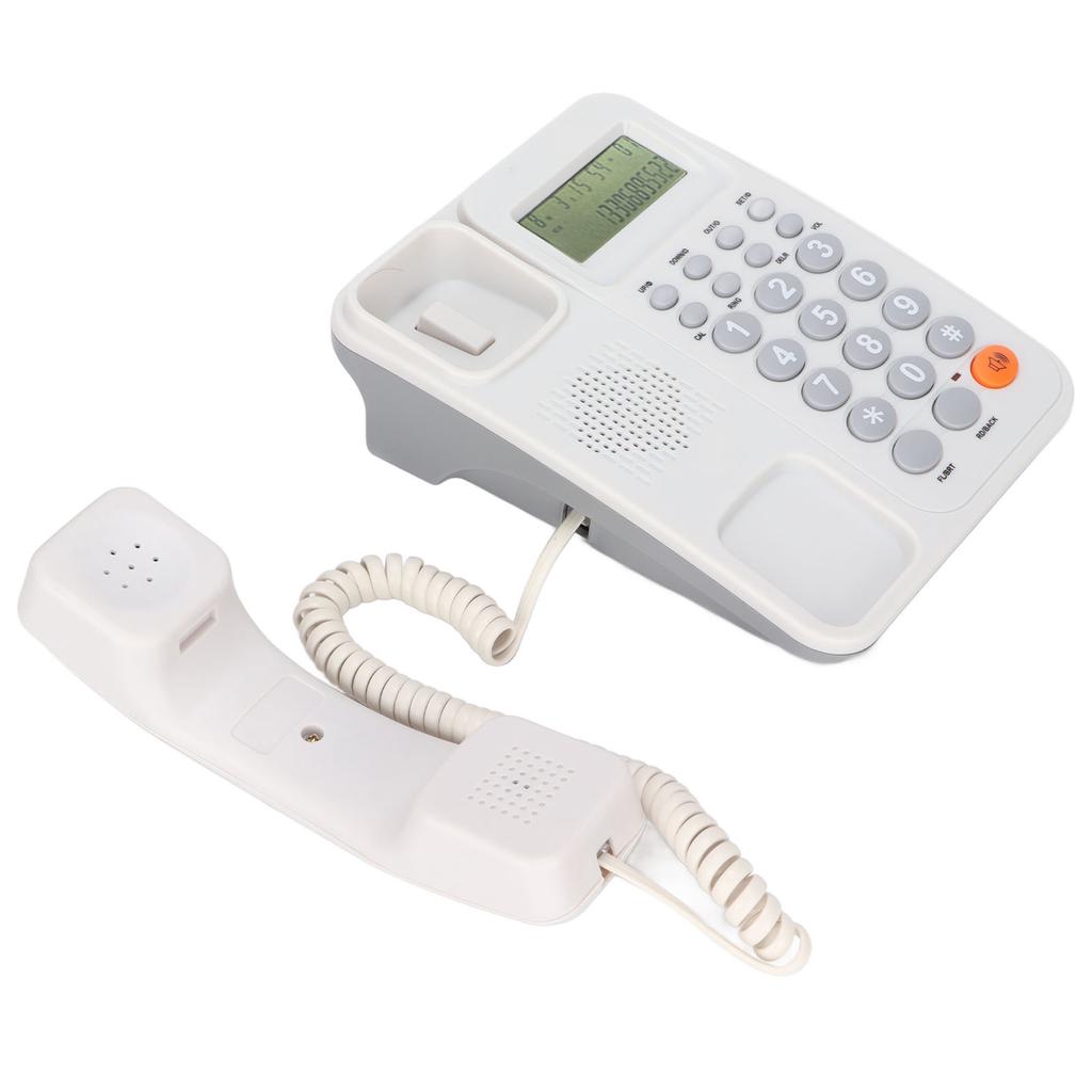 KXT2027CID Corded Telephone Caller ID Semi Hands Free 24 Ringtones Fixed Landline Phone with Display for Office
