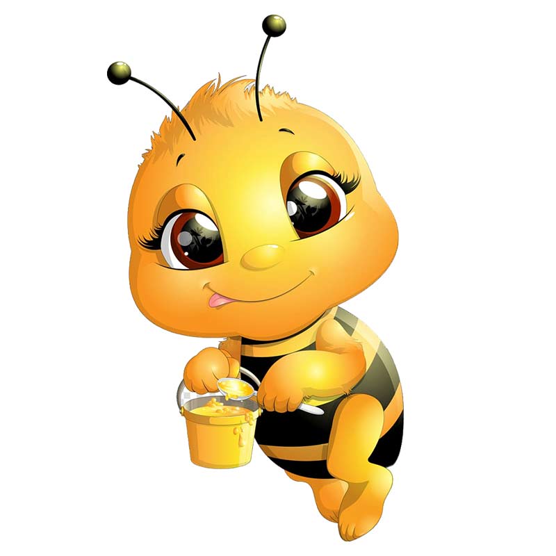 Cute Little Bee Cartoon Insect Car Stickers Waterproof Vinyl Decals Auto Body Window Decor Motorcycle Helmet Stickers M461