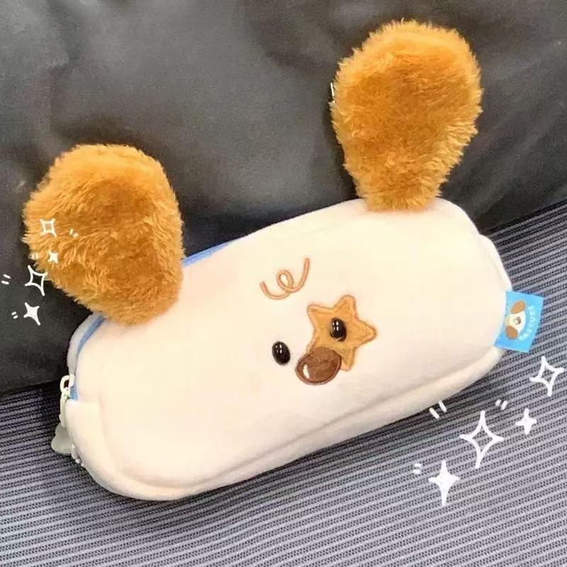 

Милый мультяшный пенал для детей, сладкий животный поросенок, щенок, сумка для хранения канцелярских принадлежностей, портативная, большой вместимости, сумка для ручек, студенческий