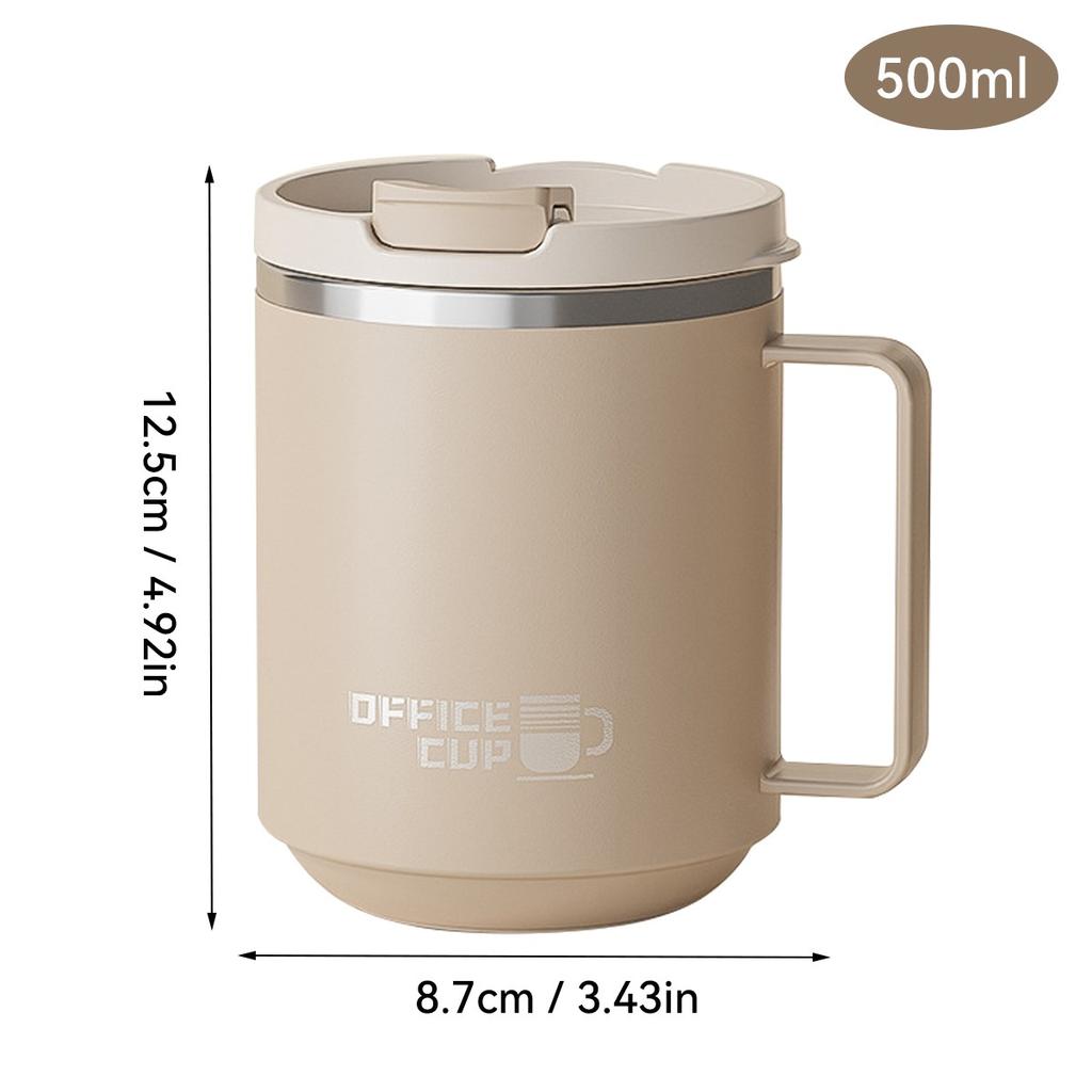 Double-Layer Insulated Coffee Mug Portable 304 Stainless Steel Drinking Cup Durable Sealed Coffee Cup Tumbler For Students Adult