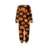 Halloween Print Family Matching Hooded Long Sleeved Zippered Jumpsuit Set