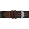 Timex TW4B08200 Expedition Acadia Mens Watch Black Brown White Leather Nylon Strap