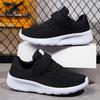 Children Athletic Sneakers Lightweight Breathable Mesh Upper Slip Resistant Soft Sole Hook and Loop Closure Kids Running Shoes for Everyday Wear