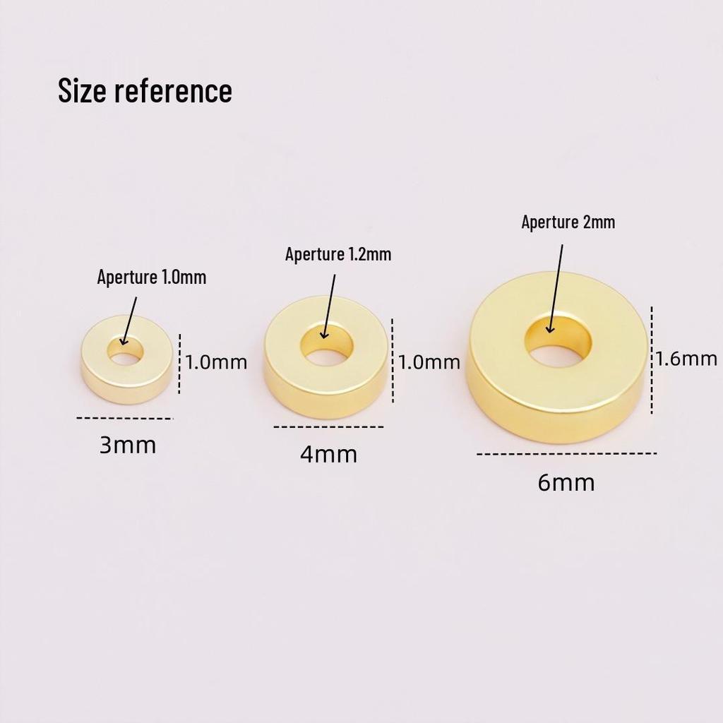 14k Gold-Filled Color-Retaining Thick Round Spacer Beads for DIY Jewelry