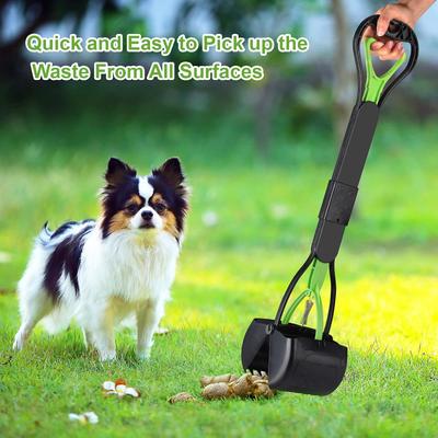 1pcs Pet Pooper Scooper, Long Handle Removable Portable Dog Shovel, High Strength Durable Spring, Easy To Pick Up Grass and Gravel