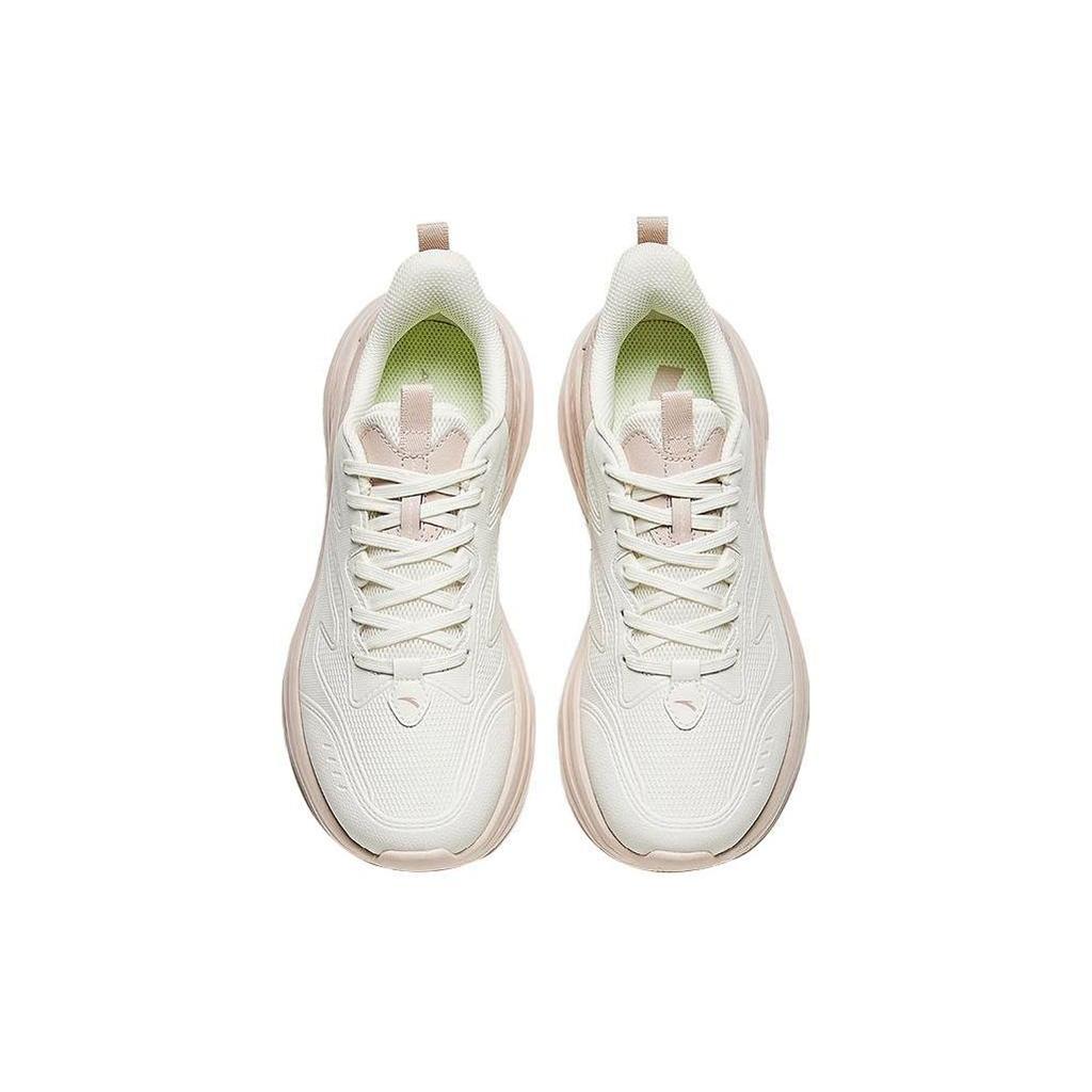 Anta Cushioning Low Top Running Shoes Women's White Pink 922345578-7