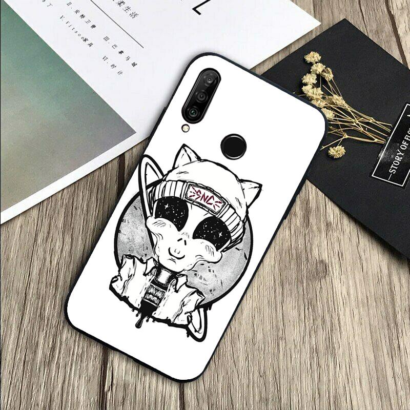 Alien Kawaii Art For Huawei Nova Y72 Y73 Y90 Y70 Y60 Y91 Y61 12s 12i 11i 8i 9 10 SE P40 Lite P60 P30 Pro Case