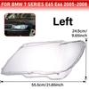 Car Headlight Lens Cover for BMW 7 Series E66 E65 E67 Facelift 2005-2008 Lampshade Shell Covers Car Glass Headlamp Lampcover