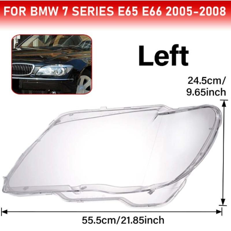Car Headlight Lens Cover for BMW 7 Series E66 E65 E67 Facelift 2005-2008 Lampshade Shell Covers Car Glass Headlamp Lampcover