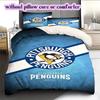 Ice Hockey Logo Pattern Bedding Quilt Set Quilt Cover Pillowcase Home Decoration Birthday Gift (1*duvet Cover+ 2*pillowcase, Without Core)