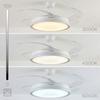 Ventilateur de plafond avec lumière LED RGB, pales rétractables, 6 vitesses, moteur DC et télécommande InnovaGoods VENTILATEUR