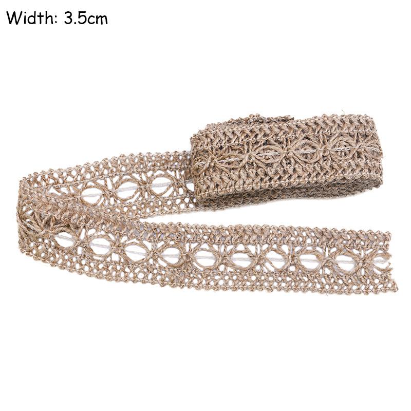 2M/Lot Natural Jute Burlap Ribbon Diy Gift Warrping Hemp Vintage Ribbon Festival Festival Decoration Party Crafts