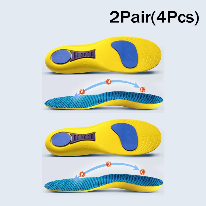 Sport Orthopedic Insole Running High Jump Shoe Insole Arch Support Plantar Fasciitis Men Women Shock Absorbing Non Slip Shoe Pad