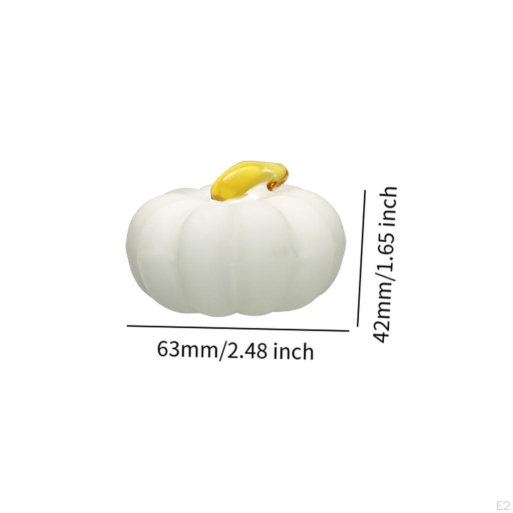 Clear Pumpkin Paperweight Decor Paper Weights Harvest Props Simulated Vegetable Decoration for