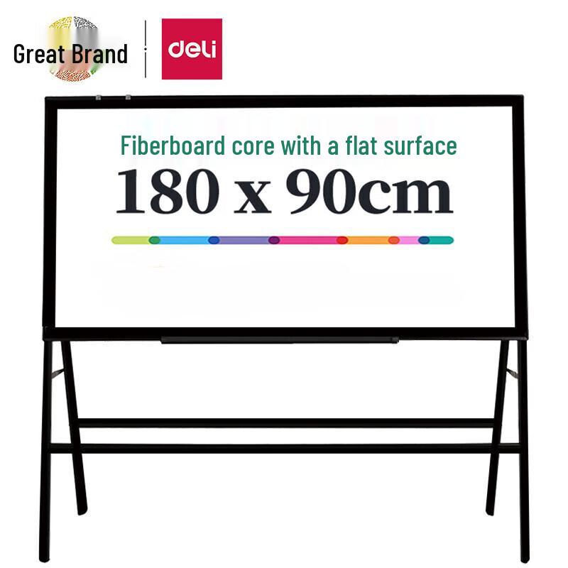 Deli Magnetic Standing Whiteboard 180x90cm