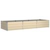 Ivory Plant Trough 290 X 100 X 45 Cm Galvanized Steel