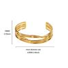 Bracelet jewelry stainless steel hollow line geometric bracelet women wide edge fashion personality exaggerated jewelry