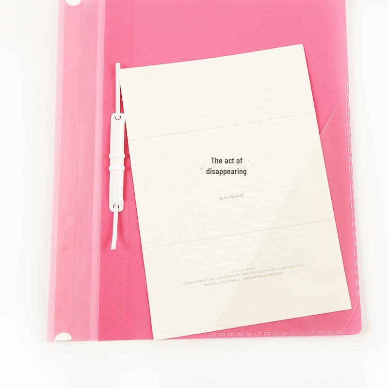 A4 Transparent Two-Page Binder Folder with Two Holes 320