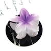 Women Small Hair Clip Flower Hair Grip Realistic Flower Shape Gradient Color Strong Claw Anti-slip Small Teeth Lightweight Children