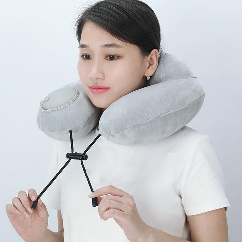 Soft Head Neck Support Lightweight Sleeping Neck Pillow U Shaped Pillow Inflatable Travel Pillow for Travel Sleeping