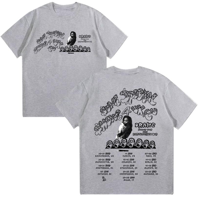 Drake & PARTYNEXTDOOR $ome $pecial $hows 4 Tour 2025 T Shirt Hip Hop Fashion Summer Cotton Loose Top Fans Gifts High Quality Tee