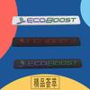 3D Ecoboost Engine for Focus 3 4 Fiesta Kuga Escape Mondeo Edge Ecosport S-MAX Car Hood Fender Trunk Rear Bonnet Nameplate Decal Emblem Badge Sticker