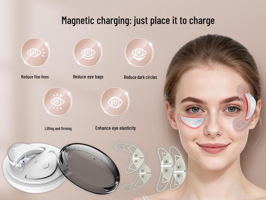 EMS Red Light Eye Massager: Microcurrent Therapy for Lifting, Firming, and Skin Rejuvenation