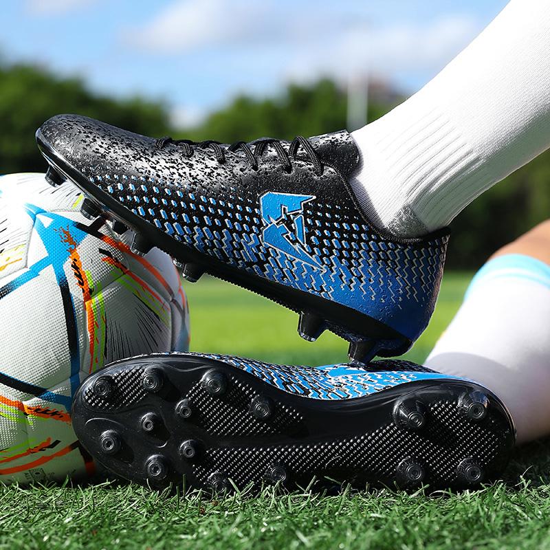 2024 Men's Soccer Shoes Large Size Ultralight Football Boots Boys Sneakers Non-Slip AG/TF Soccer Cleats Ankle Boots Unisex