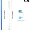 12 Pack Replacement Swirl Straws and Diamond Straw Cover for Stanley Tumbler Cups, with Cleaning Brush, Compatible with 40 oz Stanley Water Jug, 12