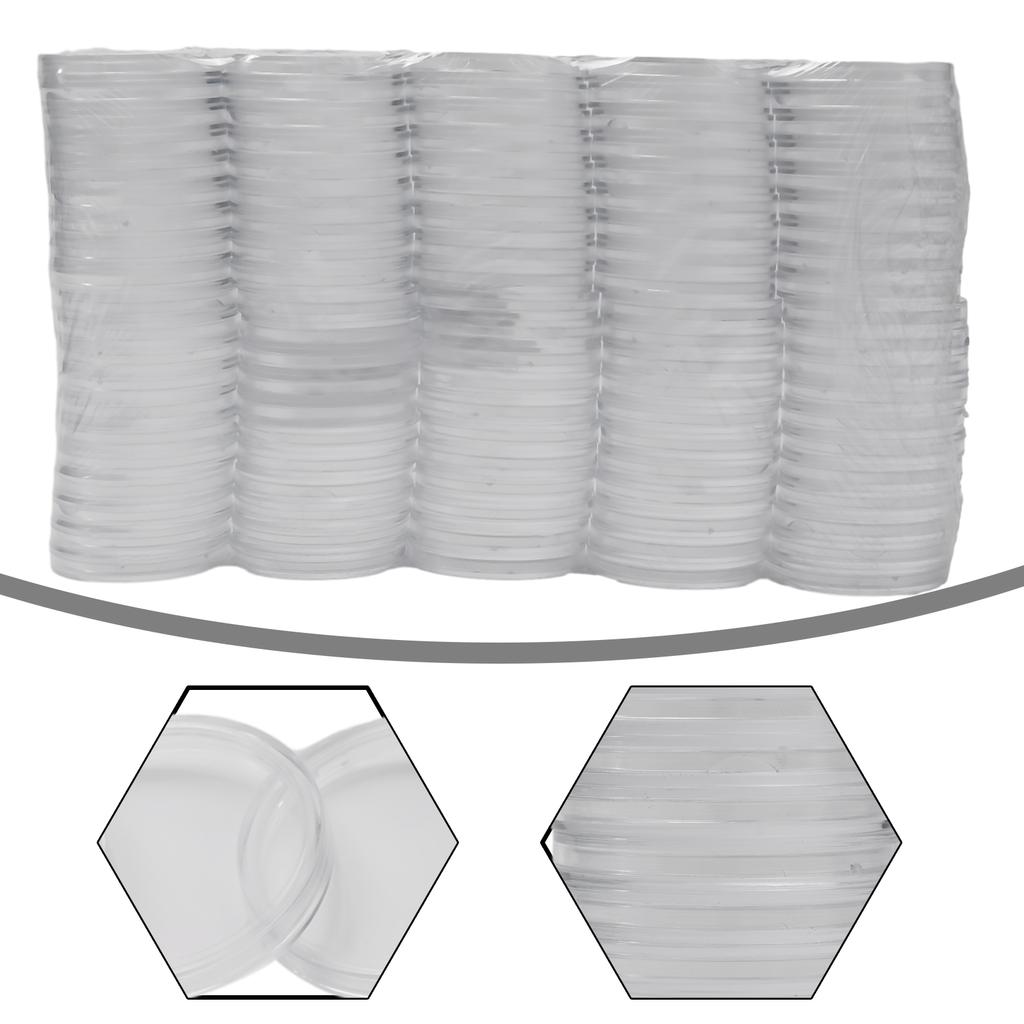 Organizer do przechowywania w domu Kapsułki na monety Pudełka na monety 100 szt. 39 mm Kolekcja monet Pudełko do przechowywania monet Plastikowe Przezroczyste
