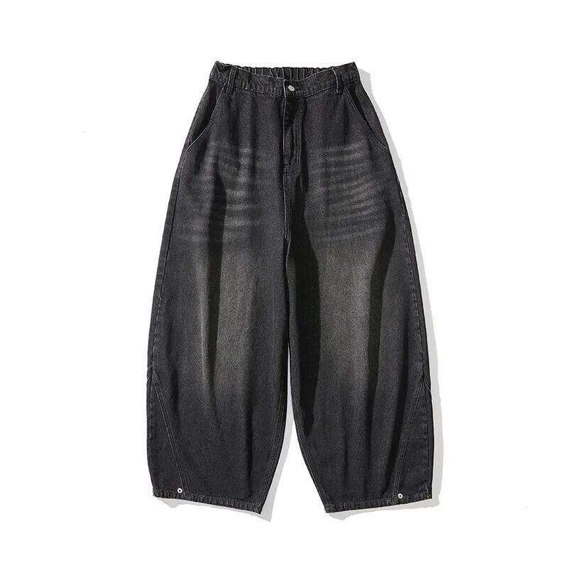 Jarní Pánské Streetwear Džínové Kalhoty Pánské Harajuku Prané Baggy Džíny Pánské Y2K Móda Punk Ležérní Vysoký Pas Široké Nohavice