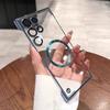 Applicable to Samsung S26Ultra mobile phone case, transparent ultra-thin electroplating magnetic suction S25 borderless hard case S24 goggle 