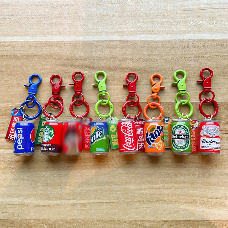 Realistic Resin Mini Soda Can Keychain Stylish Accessories For Parties And Gifts