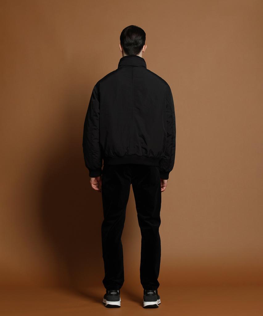 Panicale Black High-Neck Down Blouson Jacket