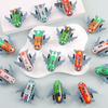 12Pcs Pull Back Wind-up Airplane Toy Educational Spring Clockwork Aircraft Toy Toddlers Boys Girls Stress Relief Mini Plane Model Toy
