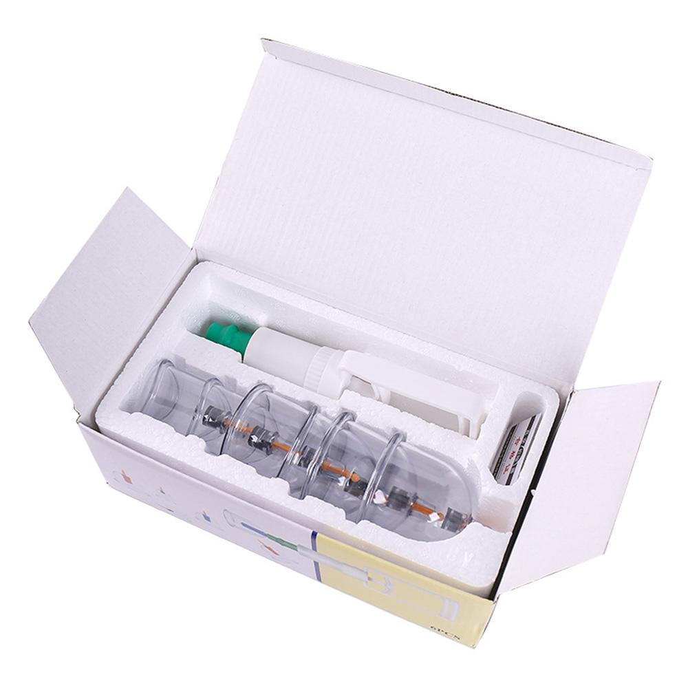 6 Cans Professional Cans Cups Chinese Vacuum Cupping Kit Therapy Cellulite Massager Anti Thick Jars Guasha Vacuum Massage