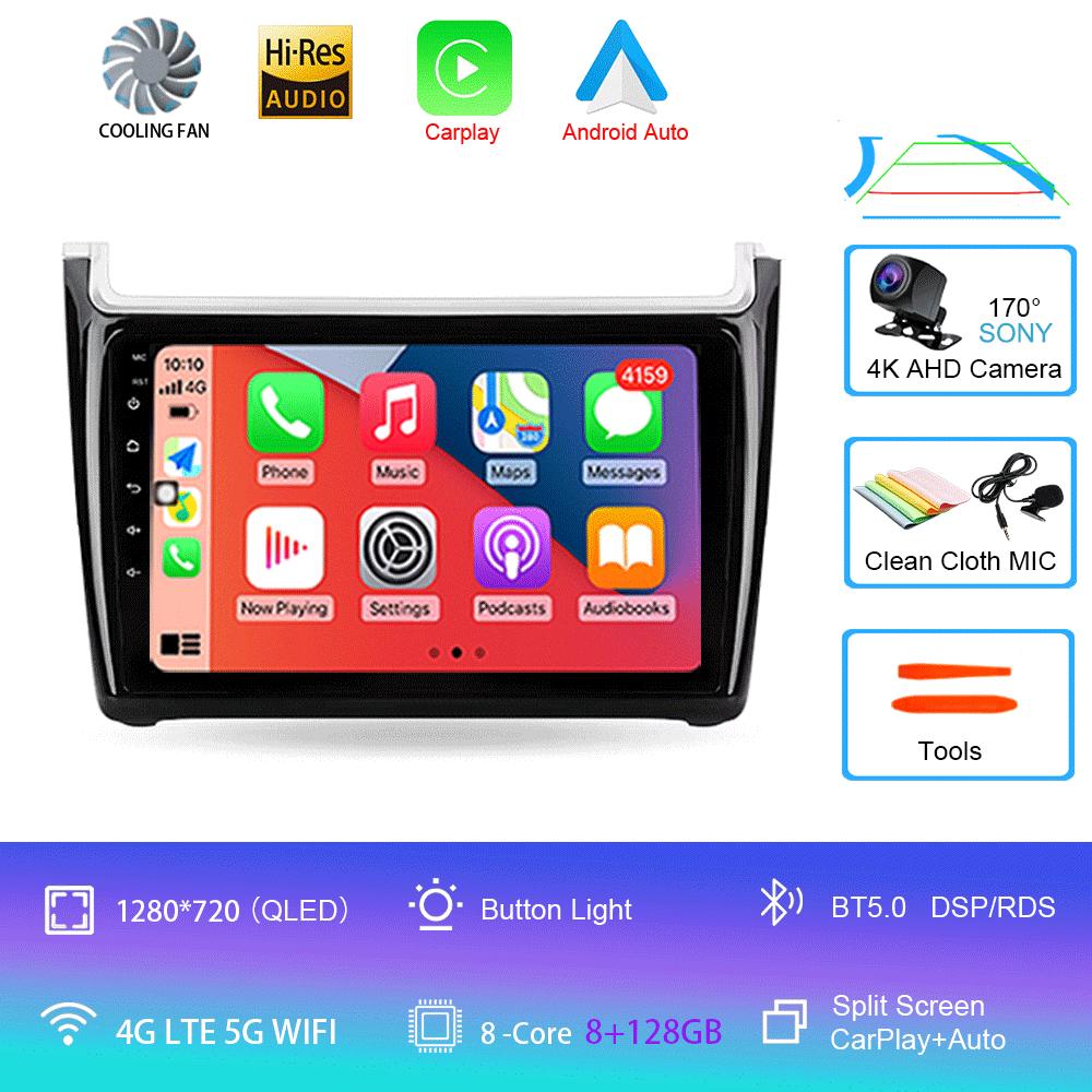 Android 14 For Volkswagen POLO 5 2008 - 2020 Car Radio Multimedia Video Player Navigation Stereo GPS No 2din 2 Din Dvd
