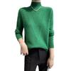 Plus Size Solid Half Turtleneck Sweater, Casual Long Sleeve Pullover Top for Fall & Winter, Women's Plus Size Clothing