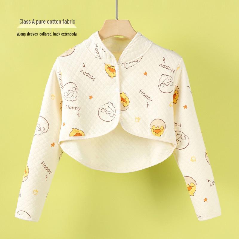 Pure Cotton Postpartum Shoulder Protector: Long Sleeve Warm Shawl for Pregnant Women and New Mothers.