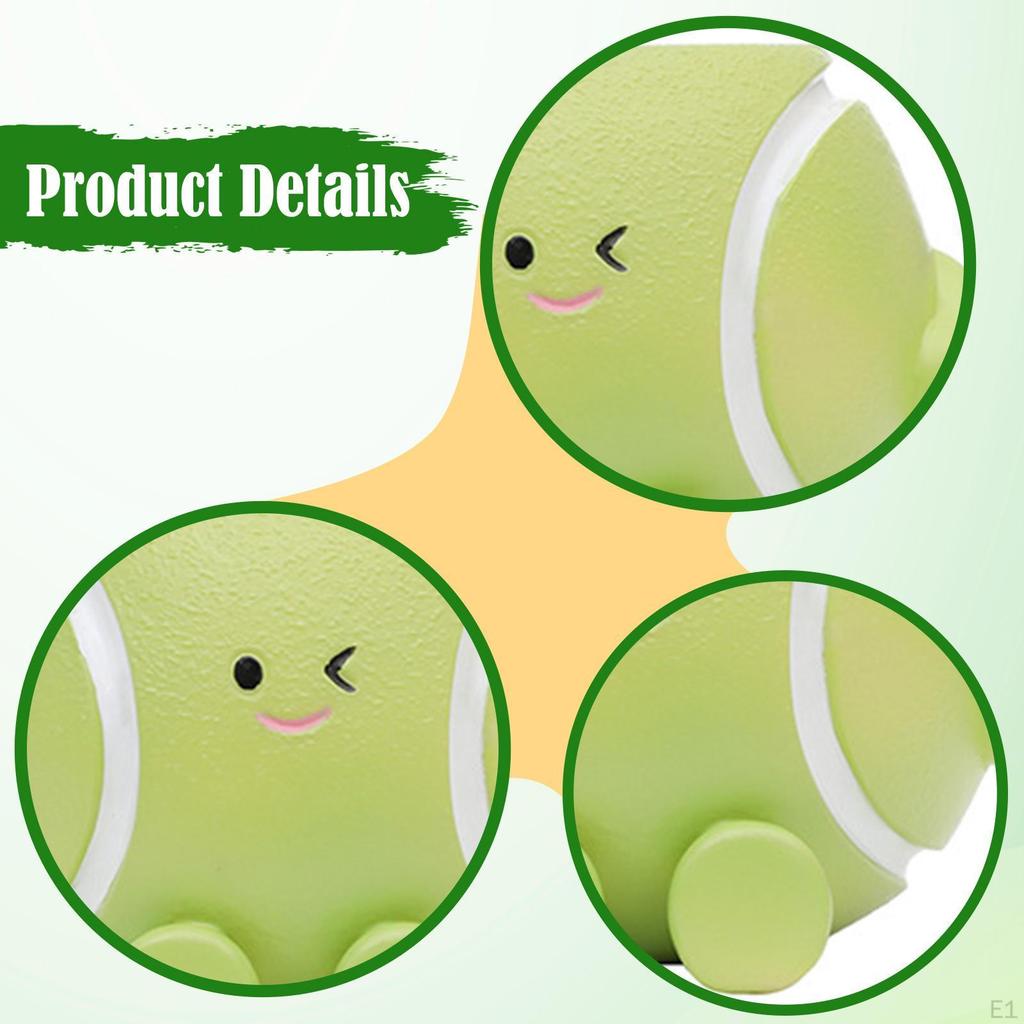 Small Face Planter Flower Pot Home Decor Sports Themed Creative Resin Plant with Drainage for
